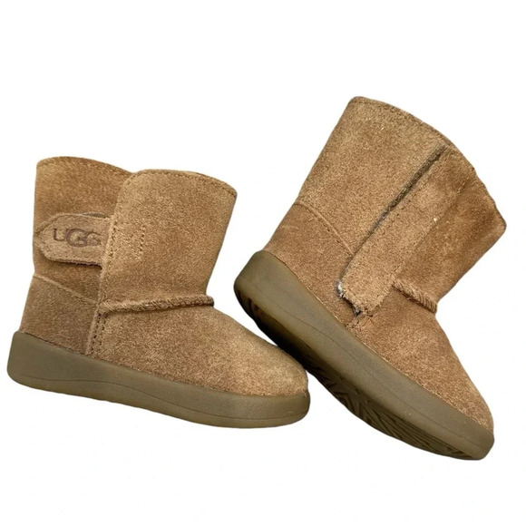 UGG Baby Keeland Toddler Winter Boot Fur Suede - Picture 1 of 8